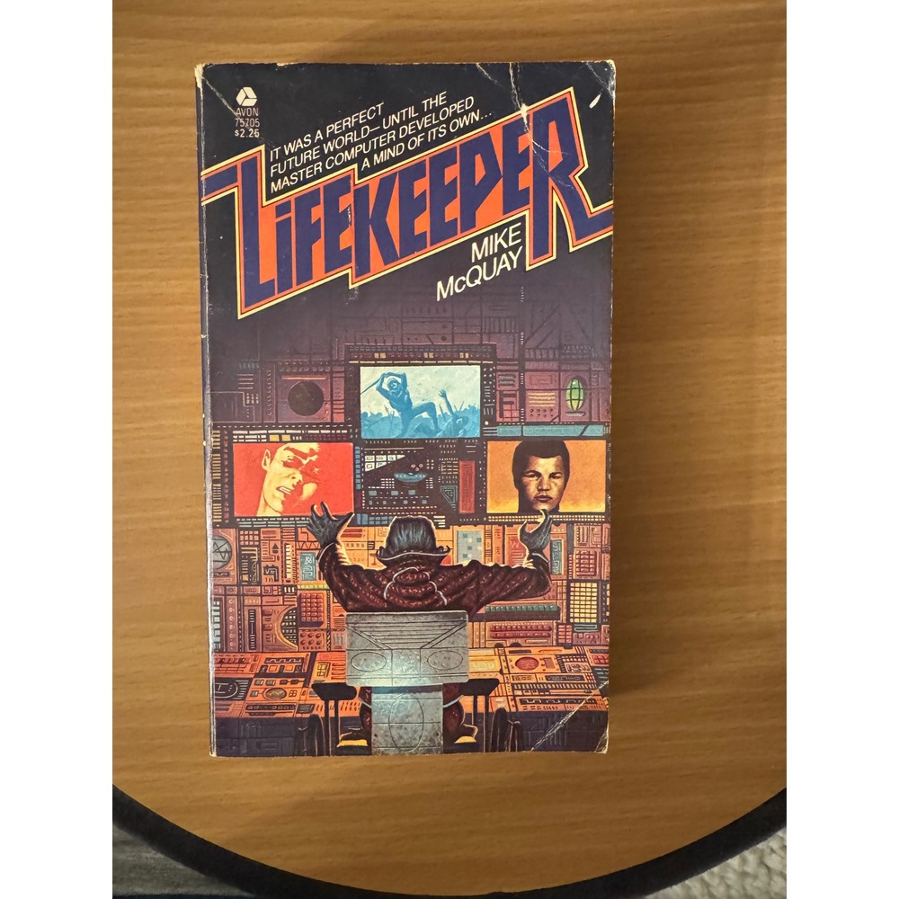 LIFEKEEPER Science‎ Fiction Paperback Book by Mike McQuay 1980 Avon Books 75705